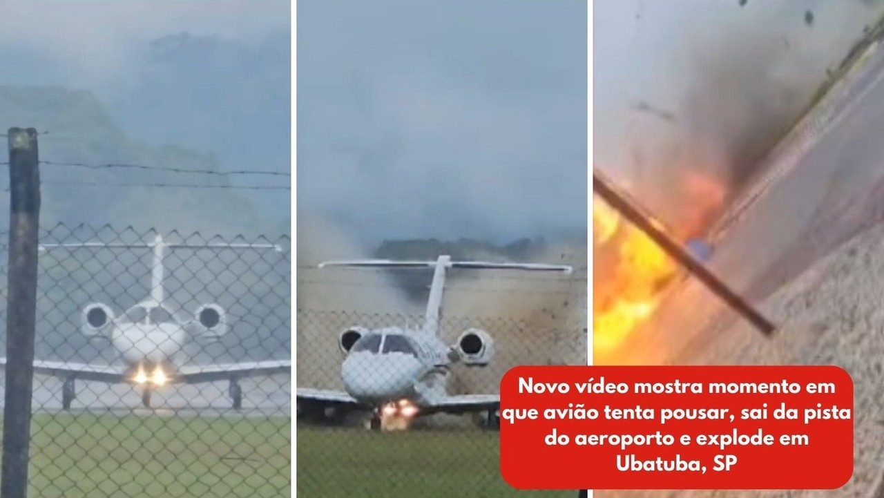 Professora atingida por chamas de avião em Ubatuba segue internada, sem previsão de alta