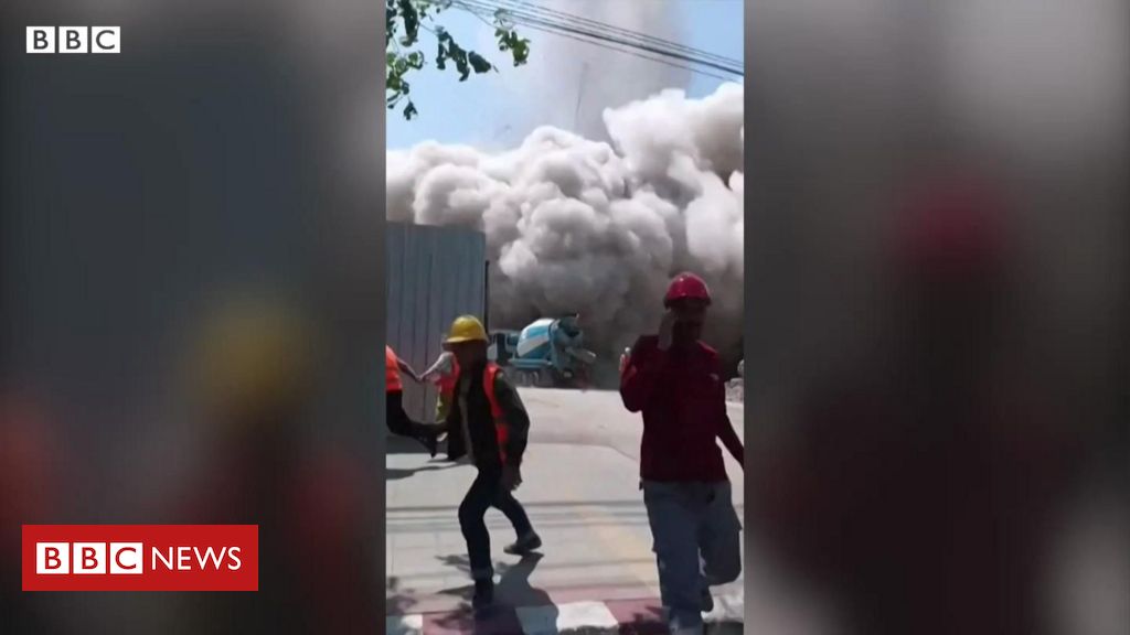 Terremoto em Mianmar e na Tailândia: o momento em que prédio desaba em Bangkok após tremor