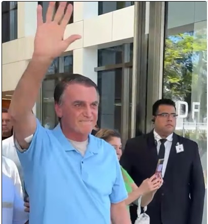 Bolsonaro tem alta do hospital neste domingo e estará em marcha pela anistia