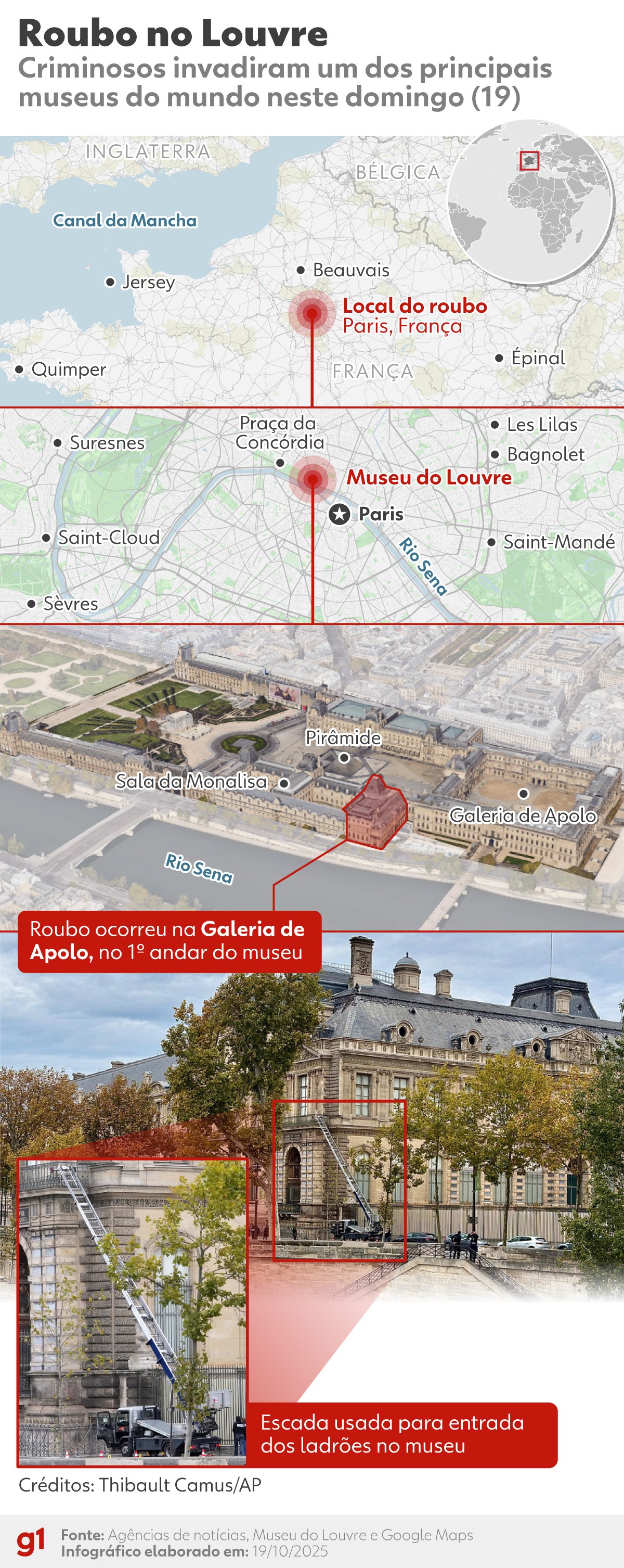 Veja as joias do museu do Louvre levadas por ladrões em roubo